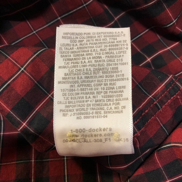 Dockers Men’s Plaid button down long sleeve shirt XL - Picture 6 of 11